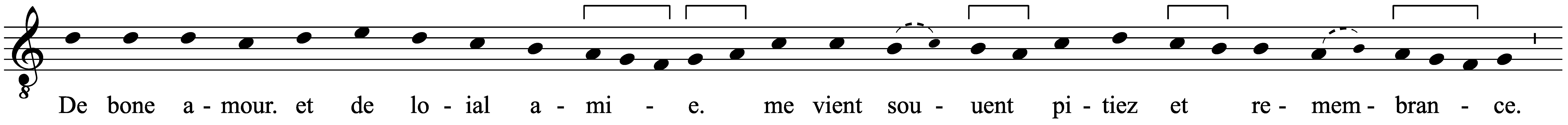 Work musical notation